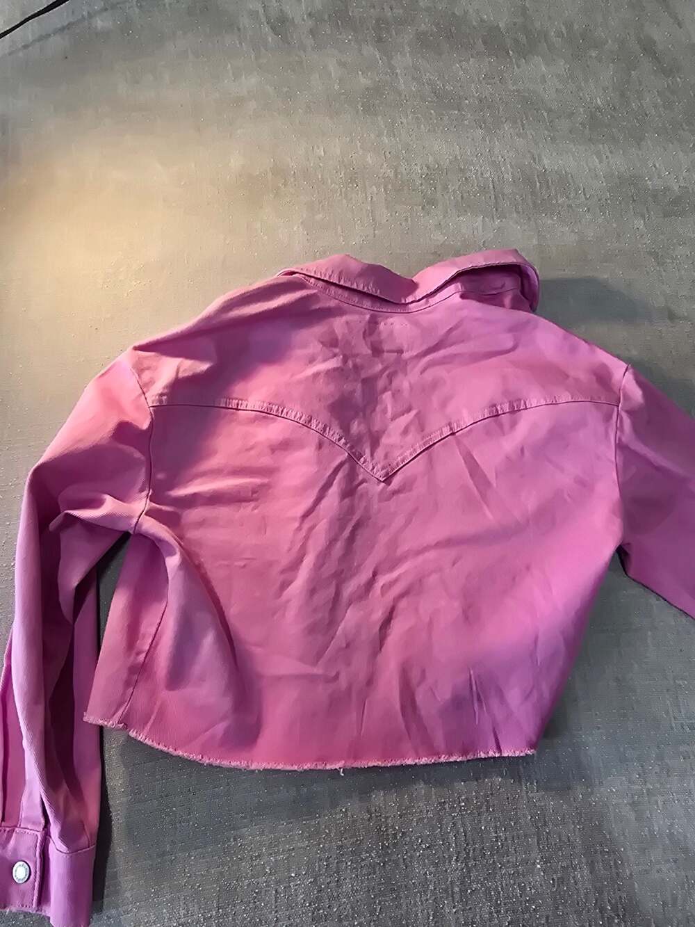 Wrangler Pink Cropped Jean Jacket - Picture 5 of 5